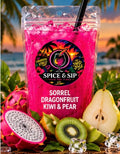 Sorrel, Dragonfruit, kiwi & pear