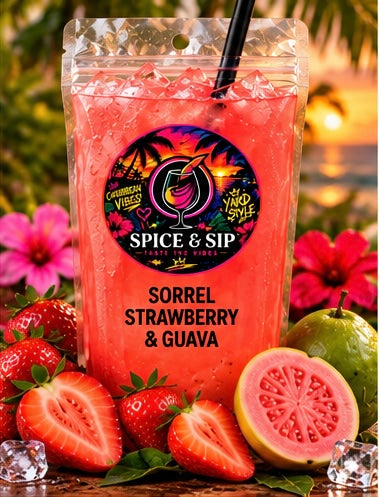 Sorrel, strawberry & guava